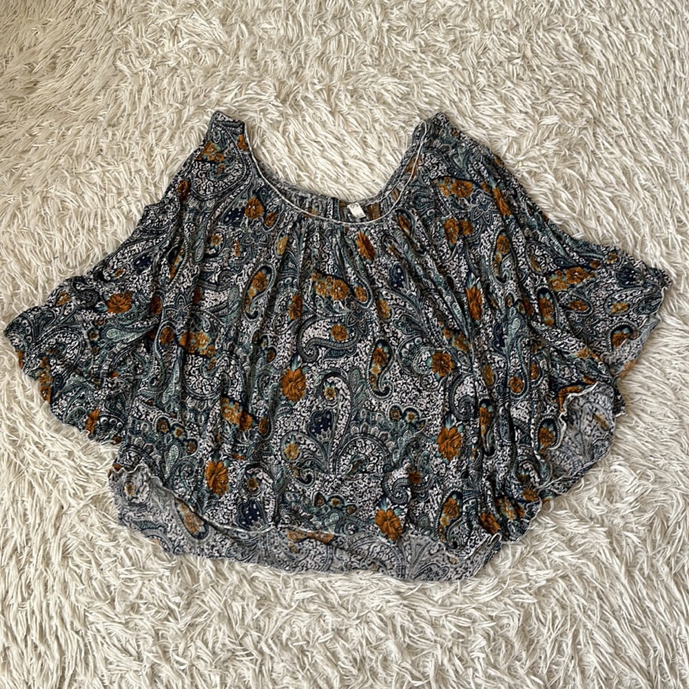 Free People Chloe Cold Shoulder Top
